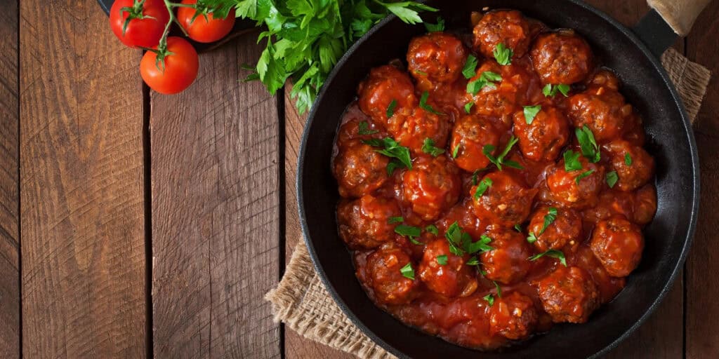 Pizza Sauce Meatballs